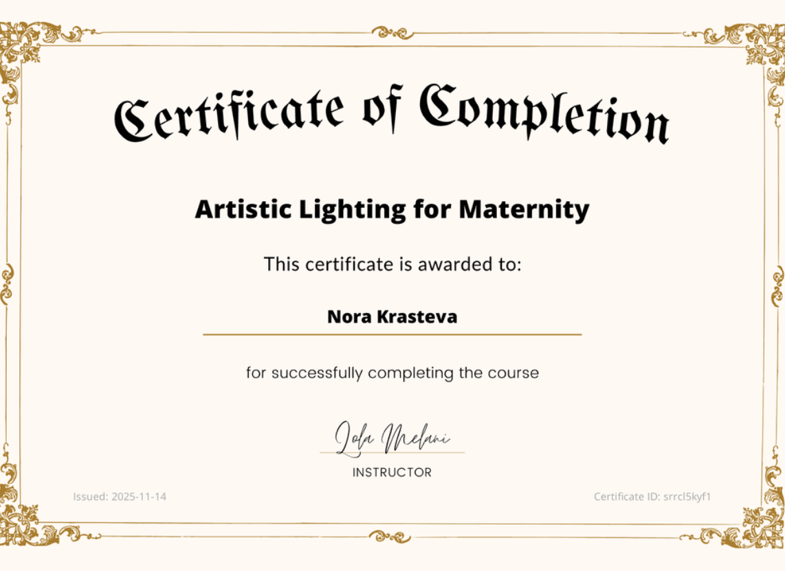 Artistic Lighting for Maternity — Lola Melani